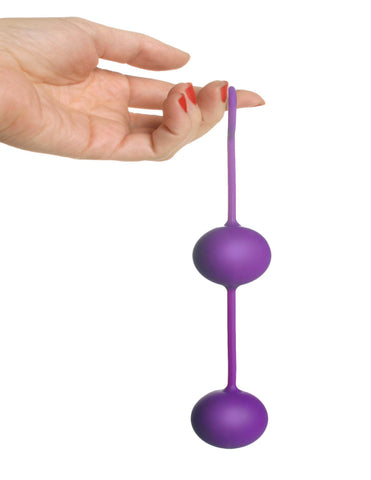 Twin Silicone BenWa Beads - Purple