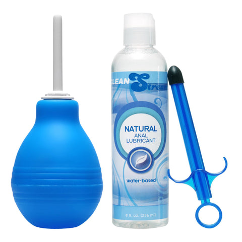 Easy Clean Enema Bulb and Lube Launcher Kit