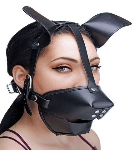 Pup Puppy Play Hood and Breathable Ball Gag