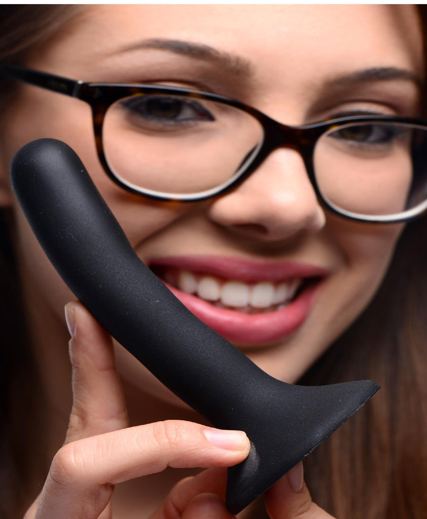 Black Silicone Strap-On Dildo - Small